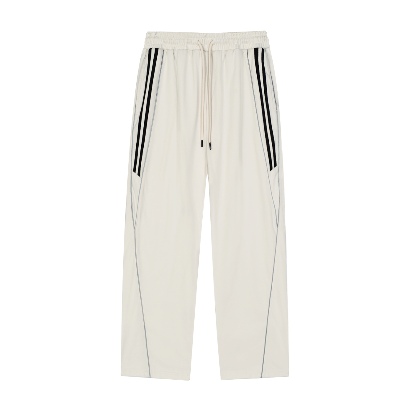 Reflection Striped Straight-Leg Sweatpants - STAGES OF LIFE