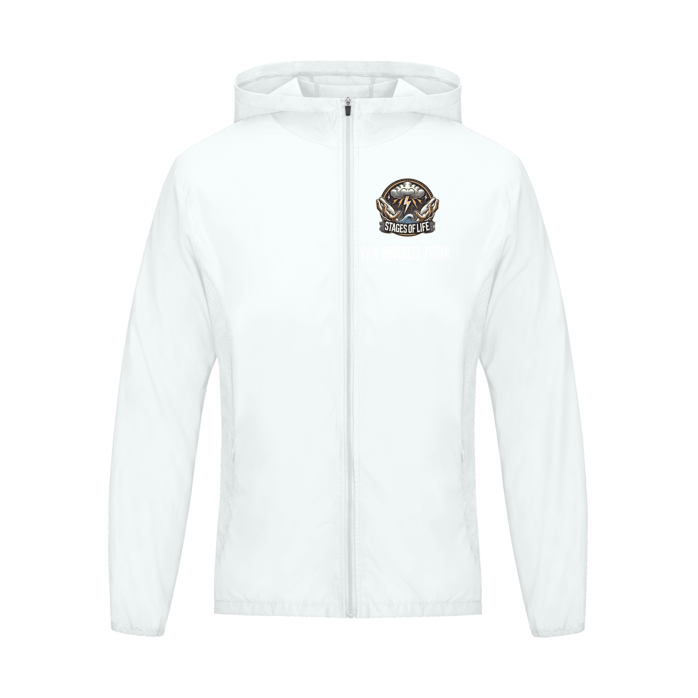 Men's Urban Sports Jacket - STAGES OF LIFE Soft Hooded