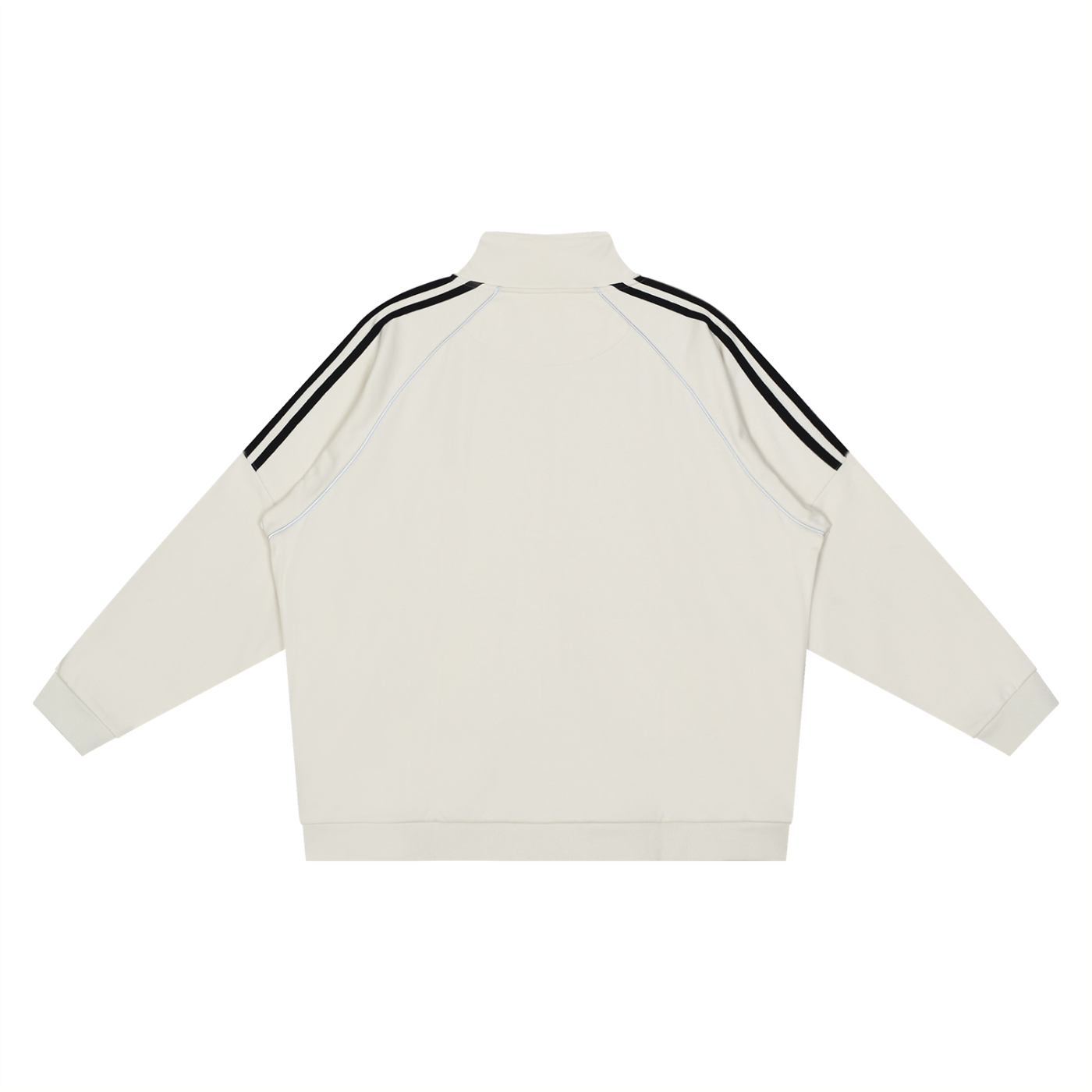 Reflection Striped Raglan Sleeve Jacket - STAGES OF LIFE