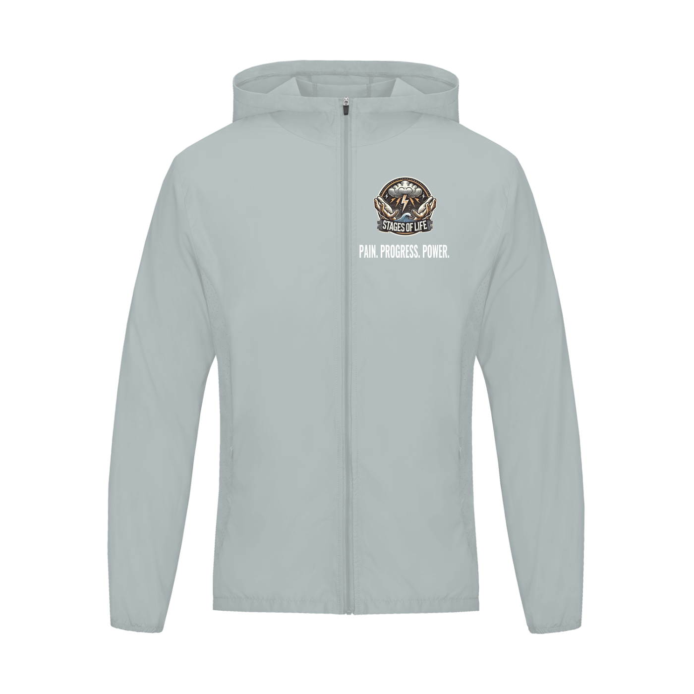 Men's Urban Sports Jacket - STAGES OF LIFE Soft Hooded