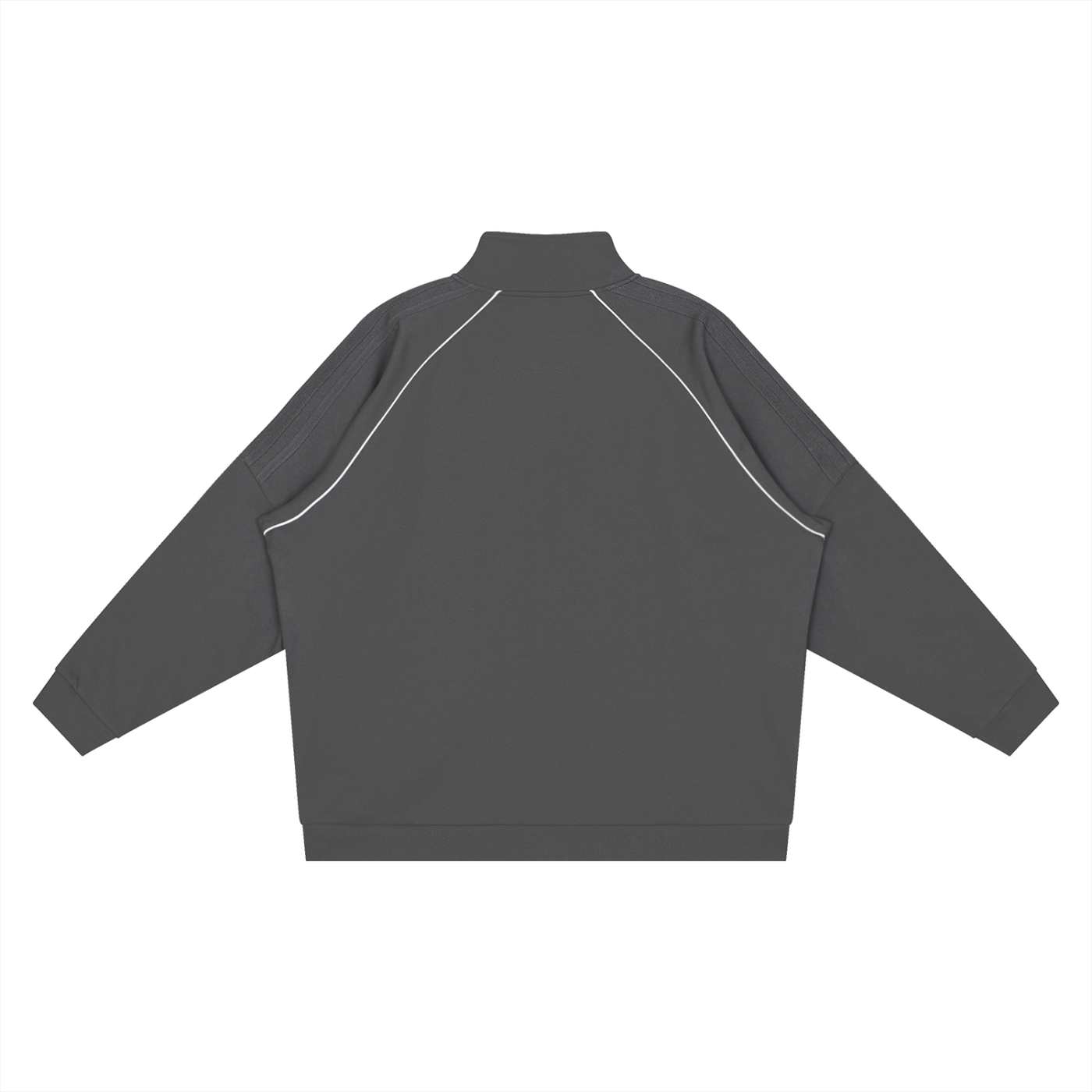 Reflection Striped Raglan Sleeve Jacket - STAGES OF LIFE